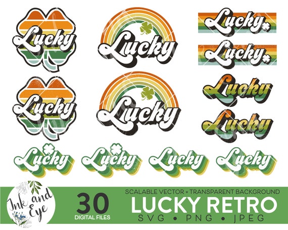 St. Patrick’s Day PNG - Sublimation - Vintage Lucky Clipart - Retro St. Patty's T-shirt Designs PNG