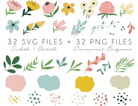 Spring Flower SVG, Floral SVG + PNG