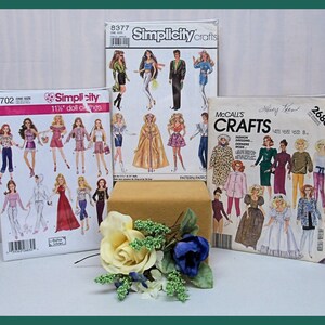 Twelve [12] - 1/6 Scale Fashion Doll Sewing Patterns Plus Binder ...