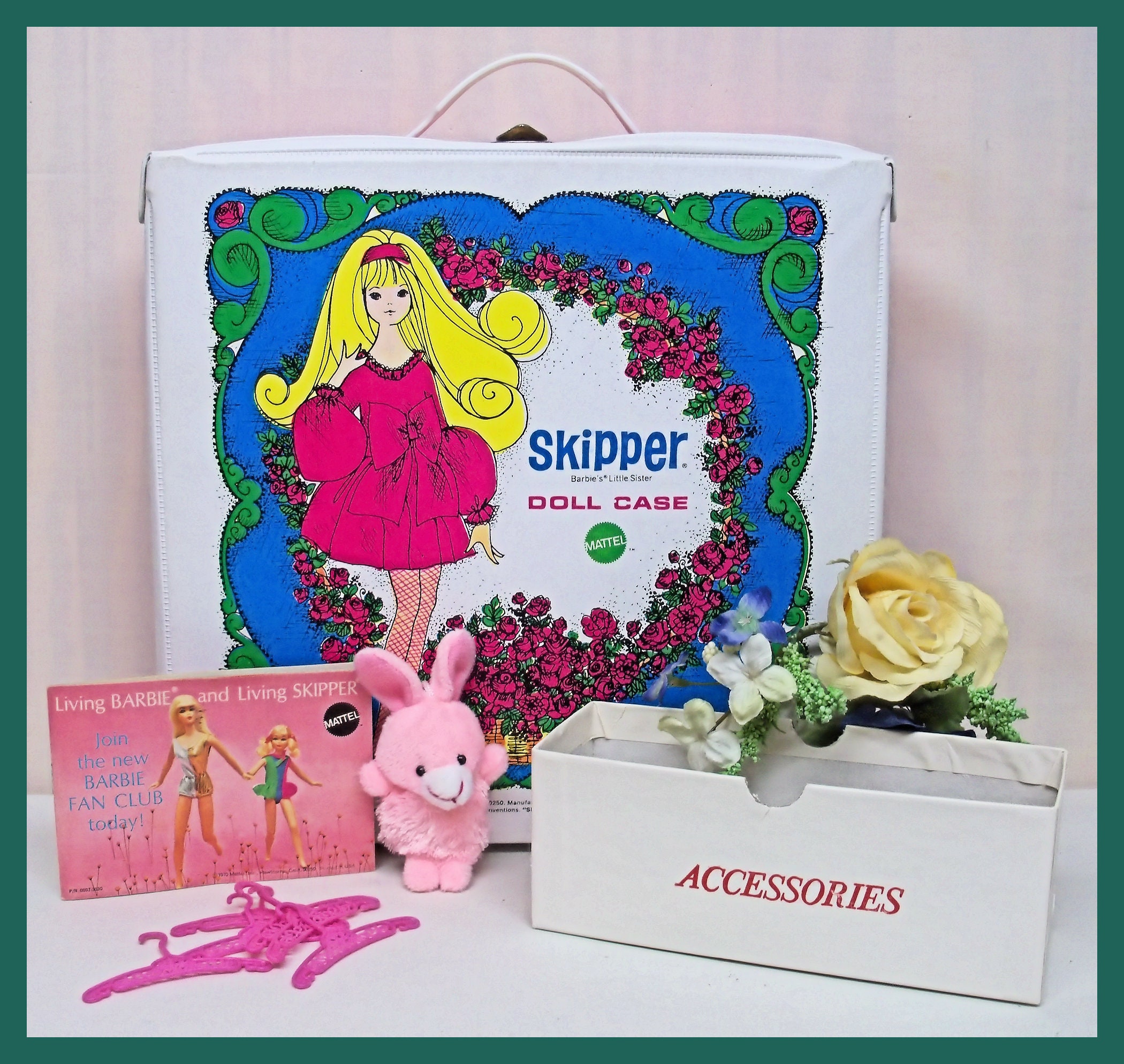 Personalized Barbie Accessory Storage Box, Barbie Dreamhouse organization,  Double sided and a great gift for girls or Barbie collectors!