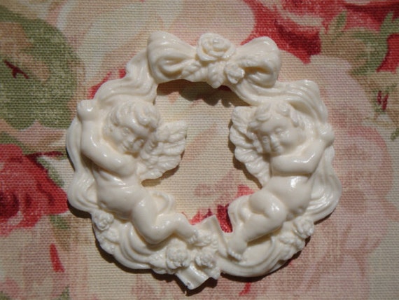 Home Improvement New Shabby N Chic Floral Medallions 2 Pcs Furniture Appliques A