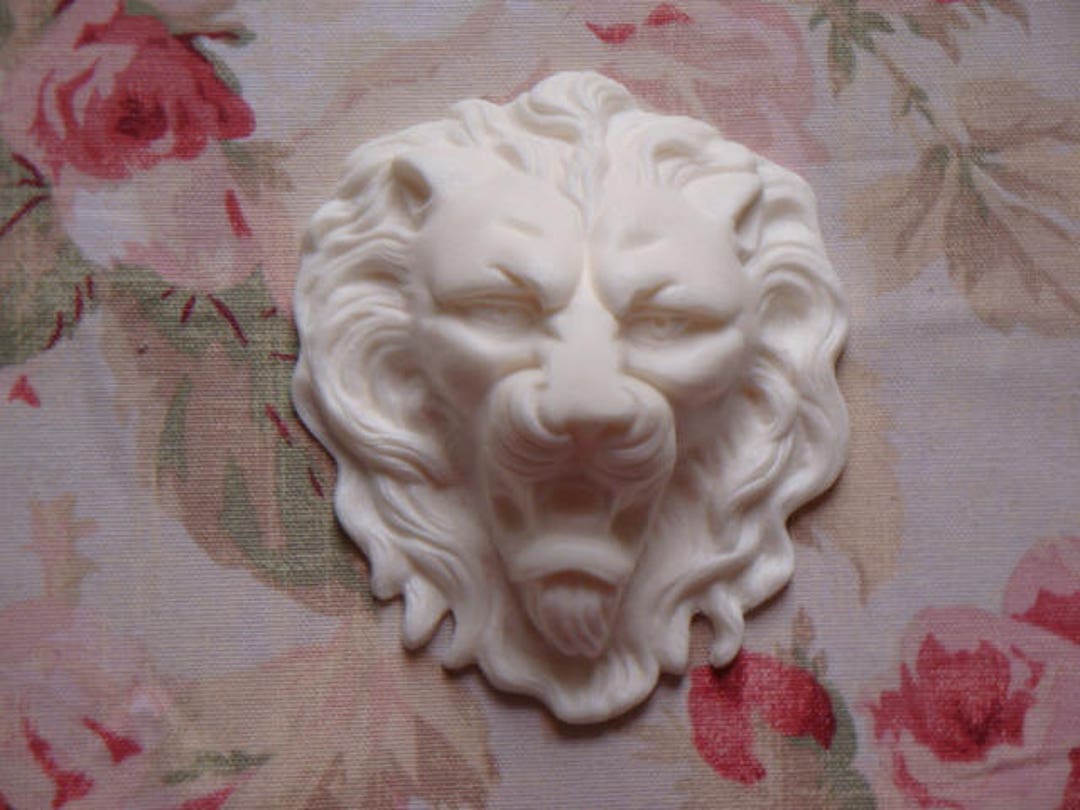 New Majestic French Lion Head Center Architectural Pediment Furniture