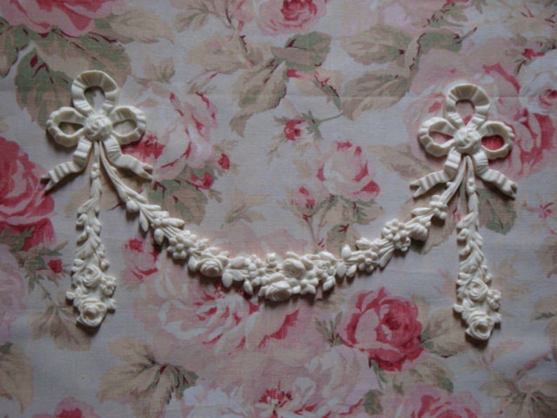 Vintage flower lace trim 9 yard 2\u201d L x 2\u201d W