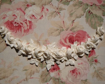 Shabby Chic French Roses Swag Garland Lg Furniture Applique Architectural