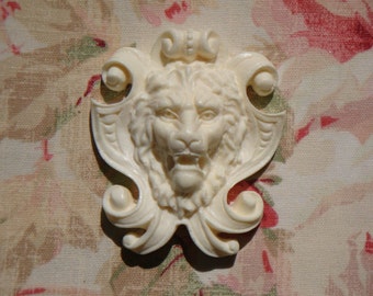 LION SHIELD APPLIQUE Architectural Furniture Applique Onlay Mount