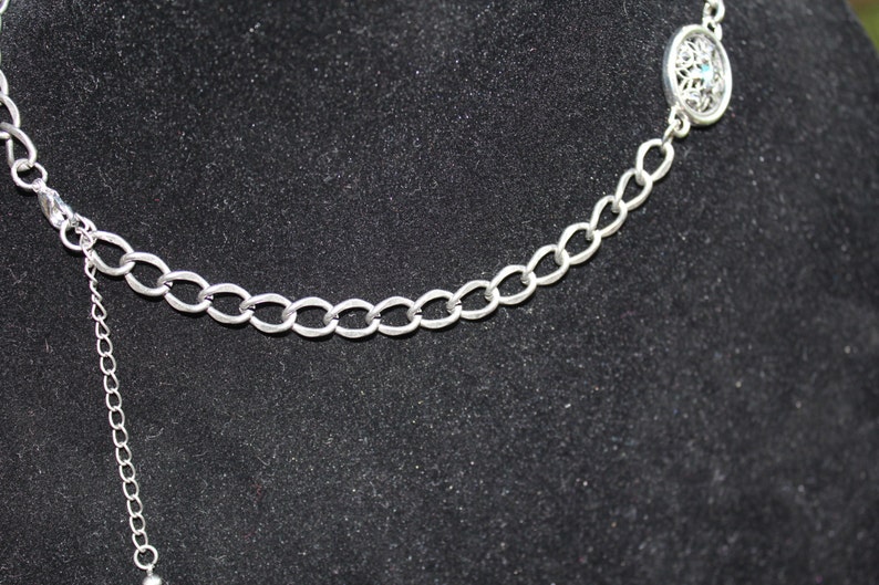 Lacey and bold choker with crystals. image 4