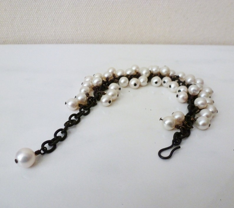 Pearl Cluster Bracelet image 2