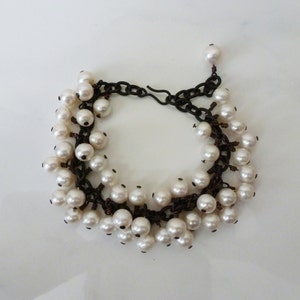 Pearl Cluster Bracelet image 1