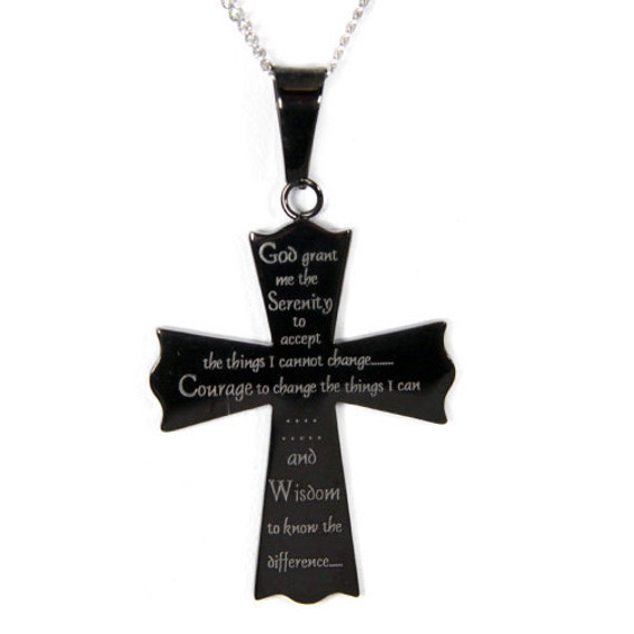 Serenity Prayer Pendant Stainless Necklace Gifts For Women Necklace For Women Serenity Prayer Gifts