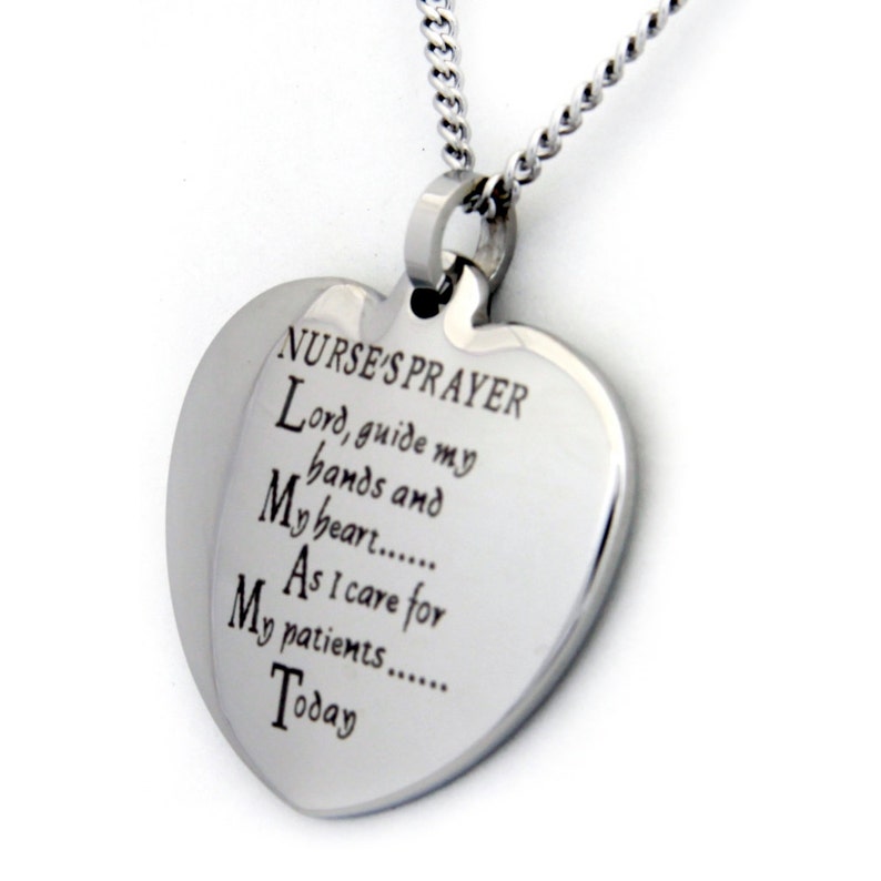 Nurse S Prayer Heart Necklace Gifts For Her Women