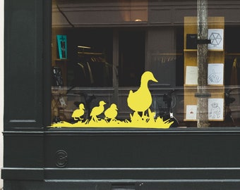 Easter Ducks Retail Window Vinyl