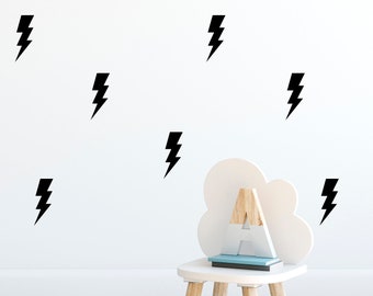 Lightening Bolts Wall Stickers - Wall Decals - Wall Stickers - Stars Decor - Home Decor - Kids Bedrooms - Decals - Star Decals