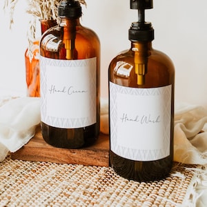 BATHROOM Elegant Storage Labels | Hand Wash Labels Waterproof | Labels | Home Storage Labels