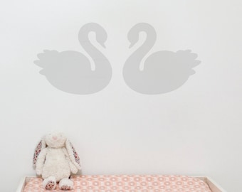 Nursery Wall Sticker Swan - Swans - Home decor - Home Accessories - Wall Stickers - Wall Decoration - Home decor - Wall Decor