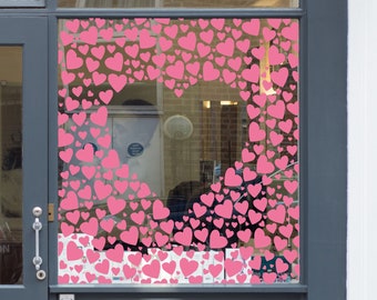 Heart Border Valentine Window Sticker Vinyl