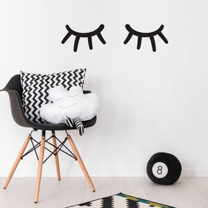 Sleepy Eyes Wall Sticker - Wall Stickers - Wall Decoration - Wall Art - Wall Tattoo - Home Decor - Wall Decor - Confetti - Dots