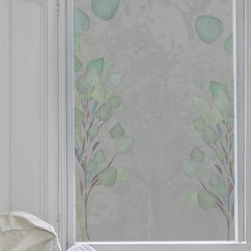 Eucalyptus Frosted Window Film. Alternative Nets or Blinds. Etsy UK
