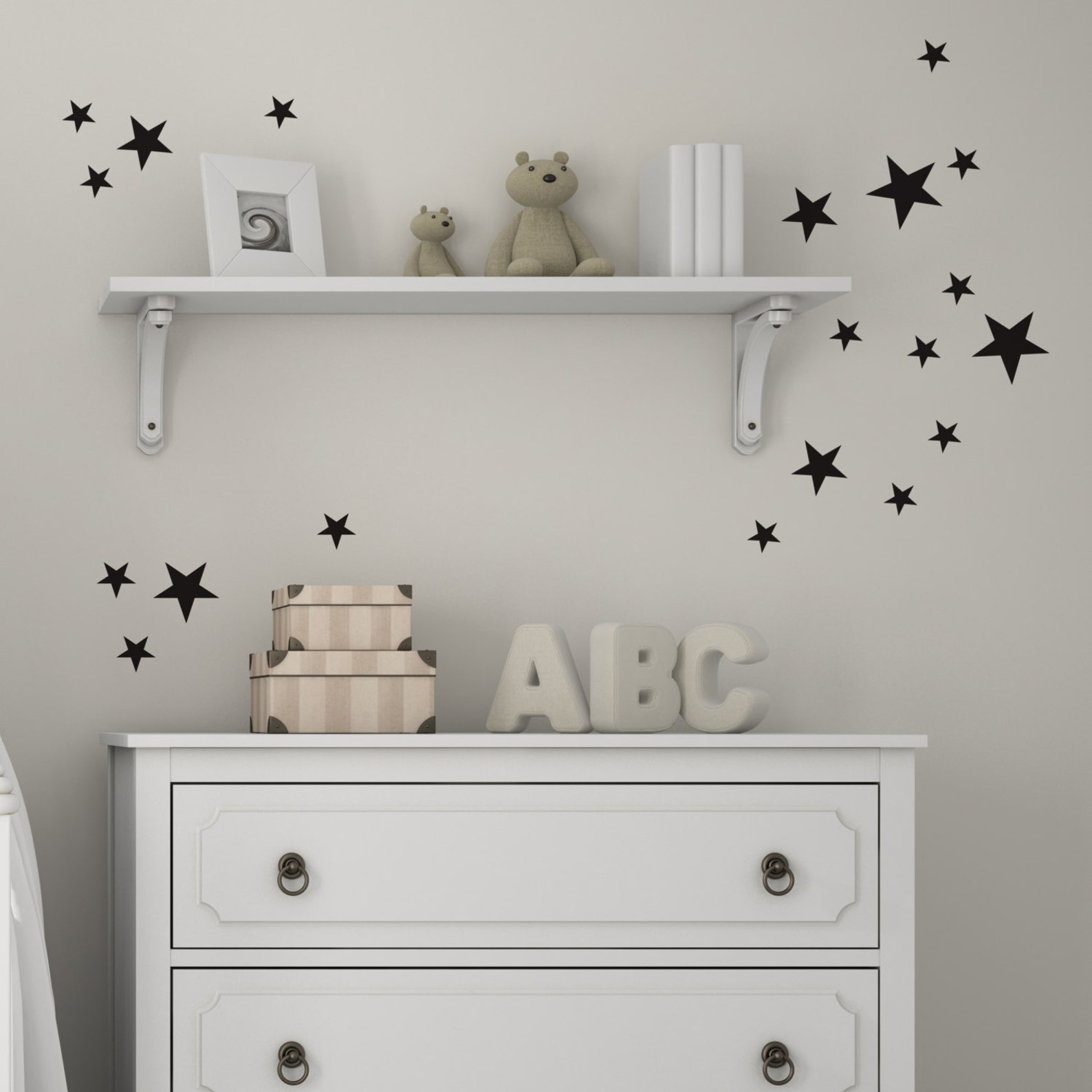 Stars Wall Stickers Wall Decals Wall Stickers Stars Etsy