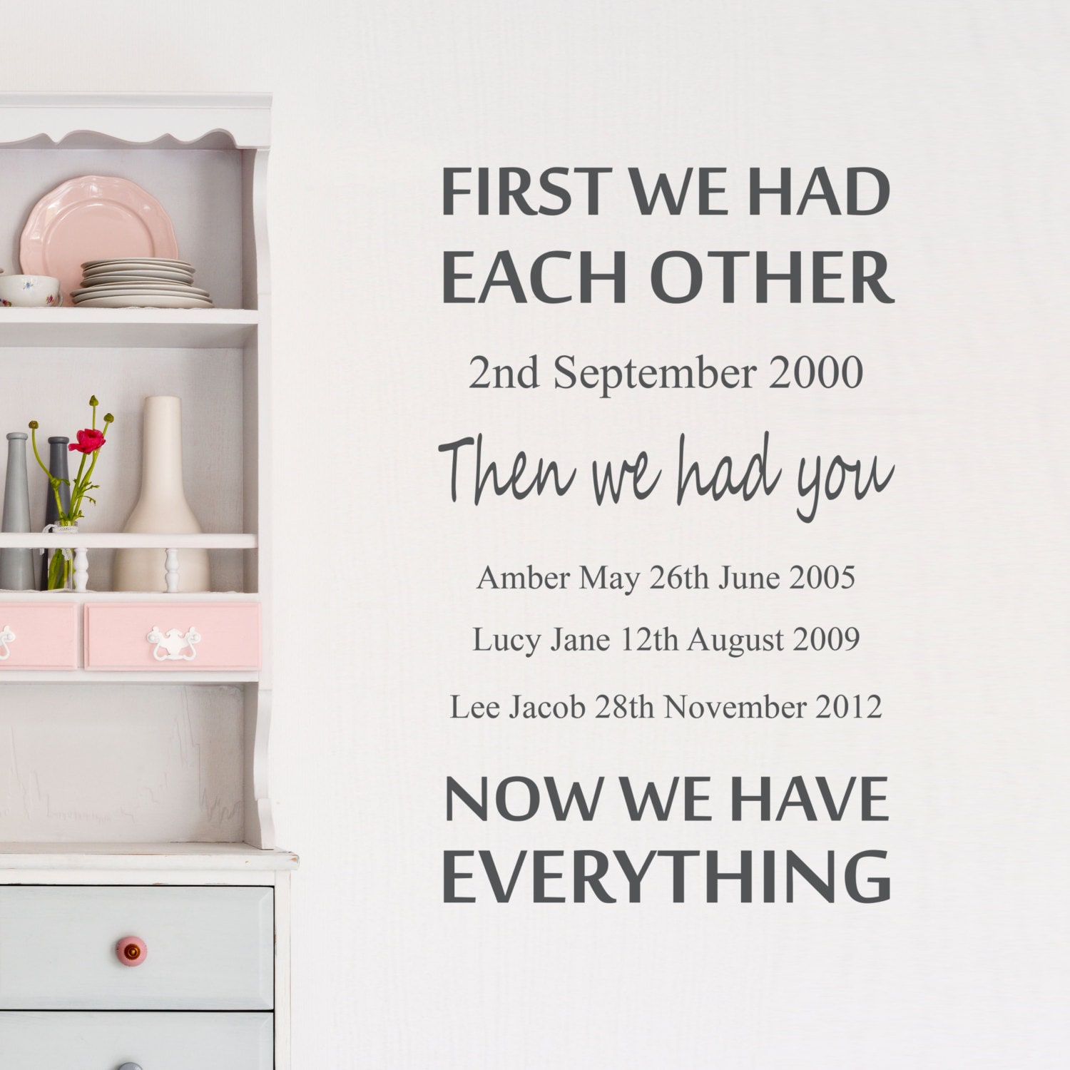 Sticker mural - Décalcomanies - Tatouage mural - Art mural - Citation murale - Décoration d'intérieur - Décoration murale - Décalcomanies murales - Fa