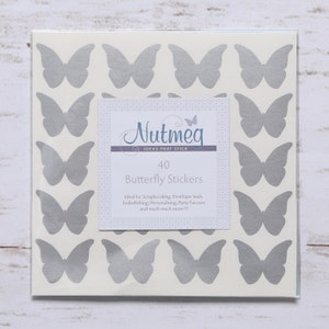 Pegatinas para manualidades con mariposas - Calcomanías - Sellos para letras - Etiquetas - Calcomanías de pared - Mariposas - Suministros para manualidades - Sellos para regalos - Save The Date