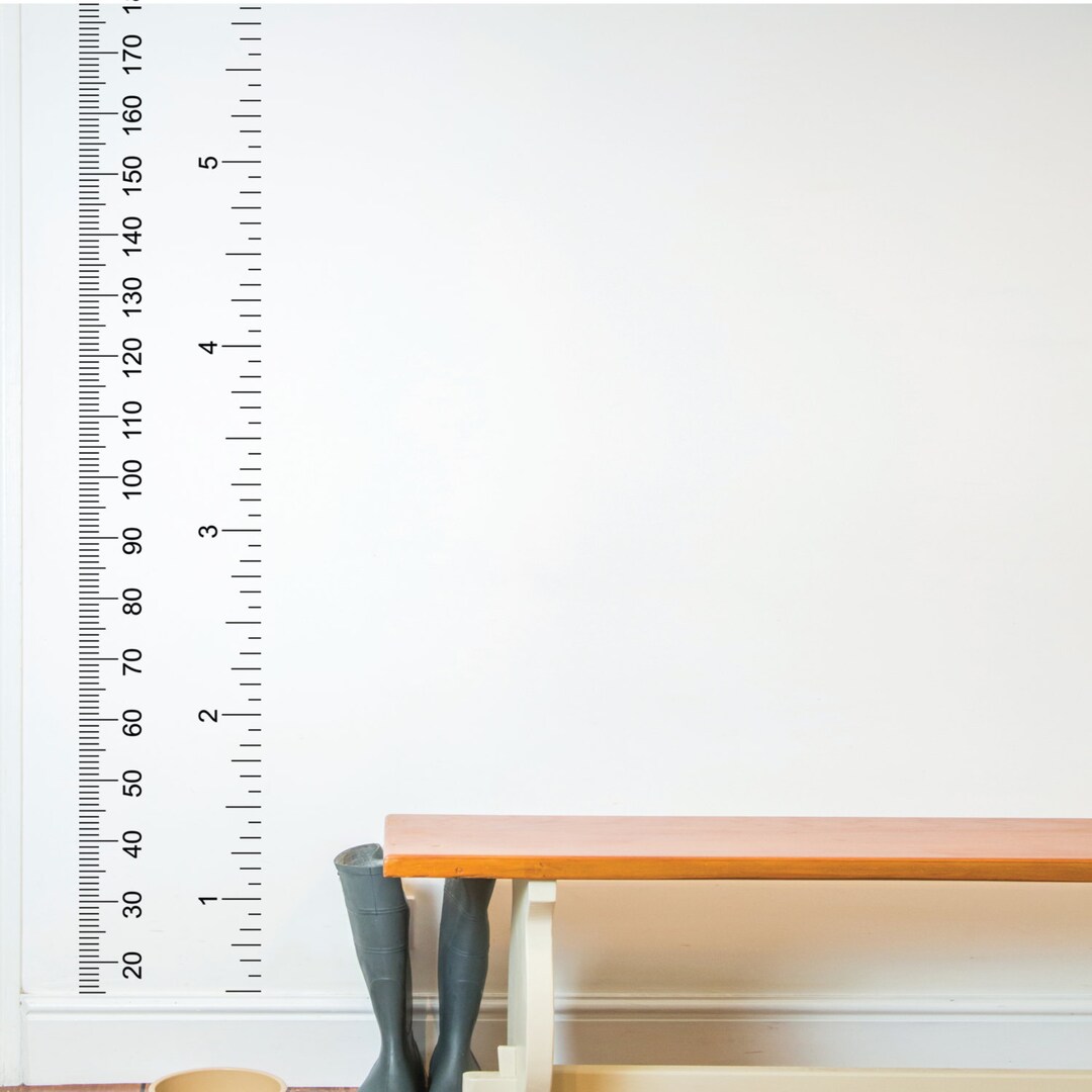 Ruler Growth Chart Wall Sticker. Height Measurement Sticker for ...
