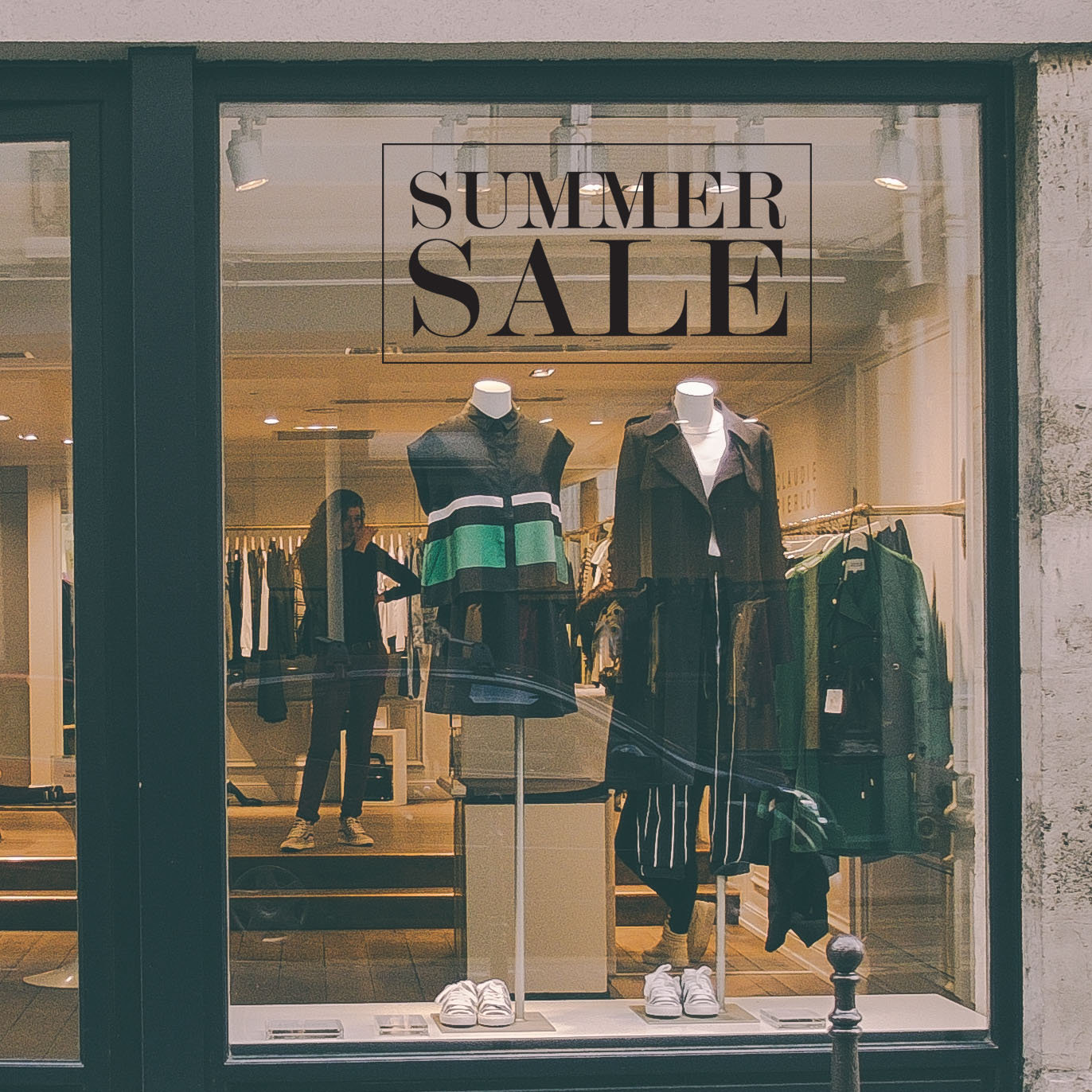 Summer Sale Window Sticker Shop Retail Display Vinyl Decal Retail