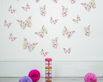 Butterfly Wall Stickers-Wall Decals-Butterfly Stickers-Multi-colored Butterflies-Home Decor-Child's Room-Kid's Bedroom