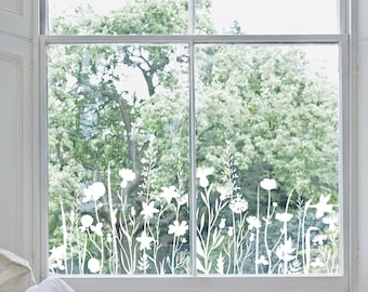 Meadow Flowers Double Sided Window Sticker