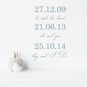 Wall Sticker - He stole her Heart - Decals - Wall Tattoo - Wall Art - Wall Quote - Home Decor - Wall Decor - Wall Decals - Love - Date