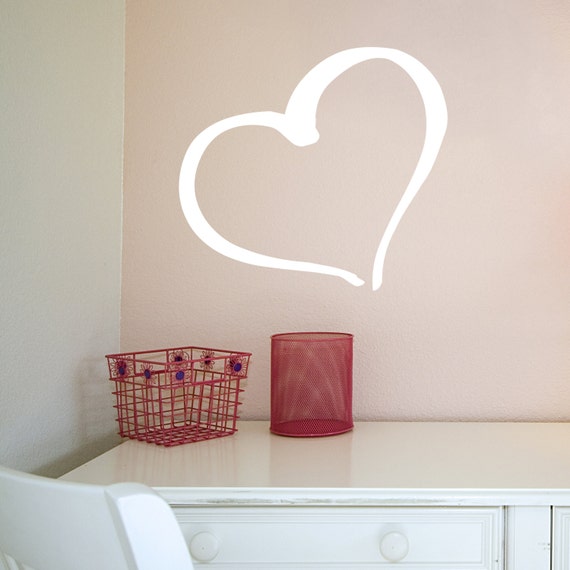 Cute Heart Stickers 96 HEARTS Vinyl Wall Decals Stickers Girls Love ...