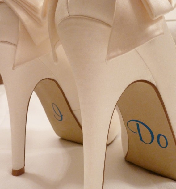 Wedding Shoe Stickers | I Do, Bride & Groom Shoe Decals