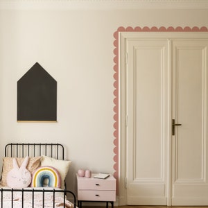 Additional Classic Scallop Border Wall Sticker x 2 strips | Removable Home Decor Sticker