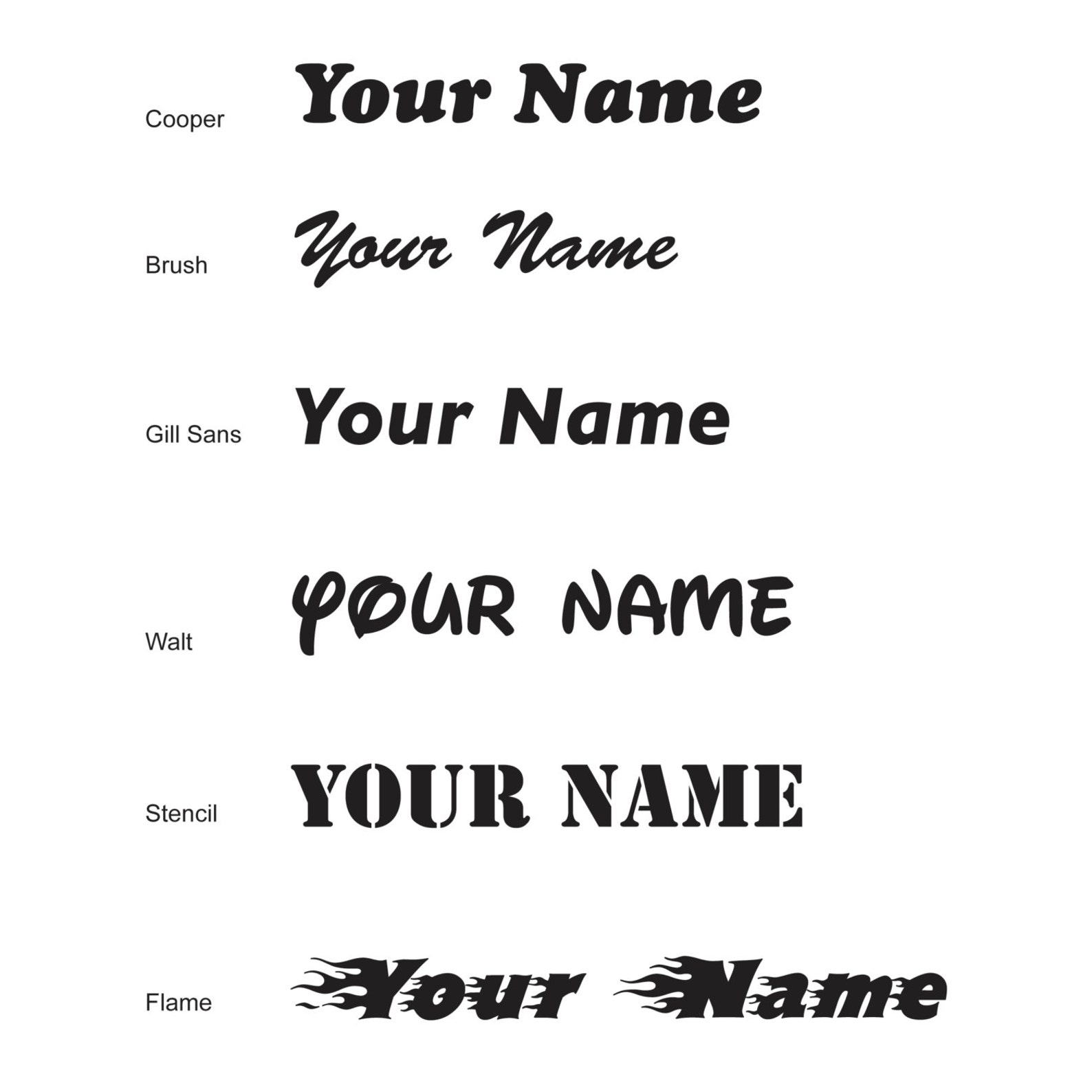 Personalised Bicycle Name Stickers. Graphic Decals for Bikes Etsy UK