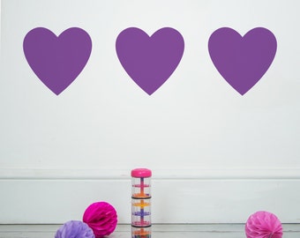 Hearts Wall Stickers - Decals - Wall Tattoo - Wall Art - Wall Quote - Home Decor - Wall Decor - Wall Decals - Hearts - Love - Wall Stickers