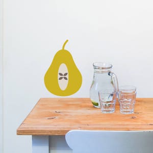 Wall Sticker Pear - Decal - Pear Decor- woodland - Wall stickers - home decor - wall stickers kitchen