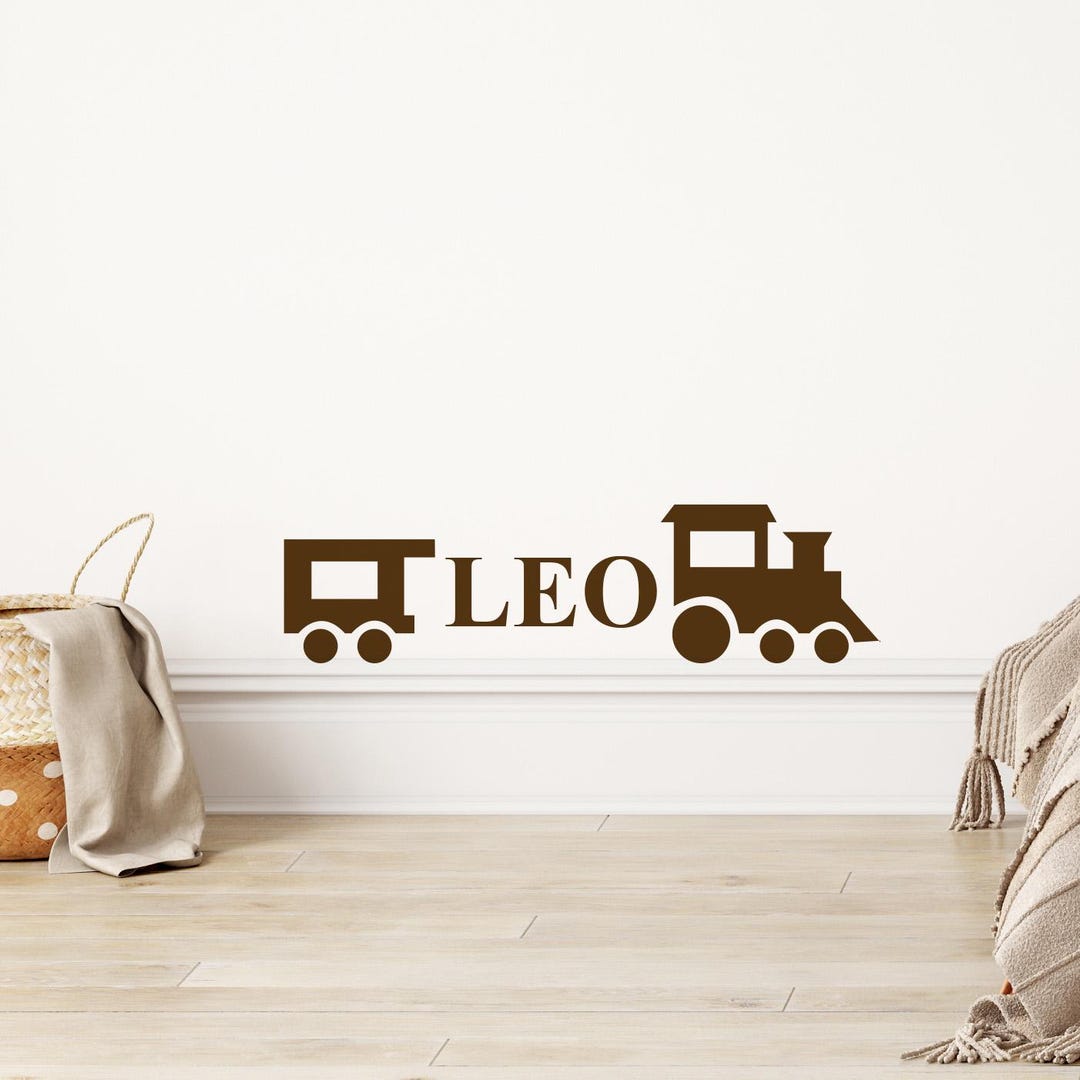 Personalised Train Wall Sticker – Nursery Name Decal - Etsy