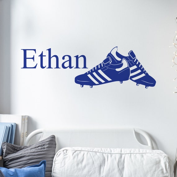 Wall Sticker Personalised Football Boots Decals Wall Tattoo Wall Art Wall  Quote Home Decor Wall Decor Wall Decals Football - Etsy