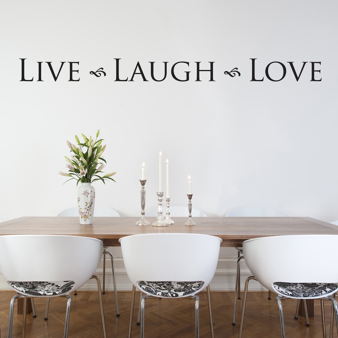 Live Laugh Love Wall Decal – Modern Home Decor - Vinyl Wall Art - Etsy