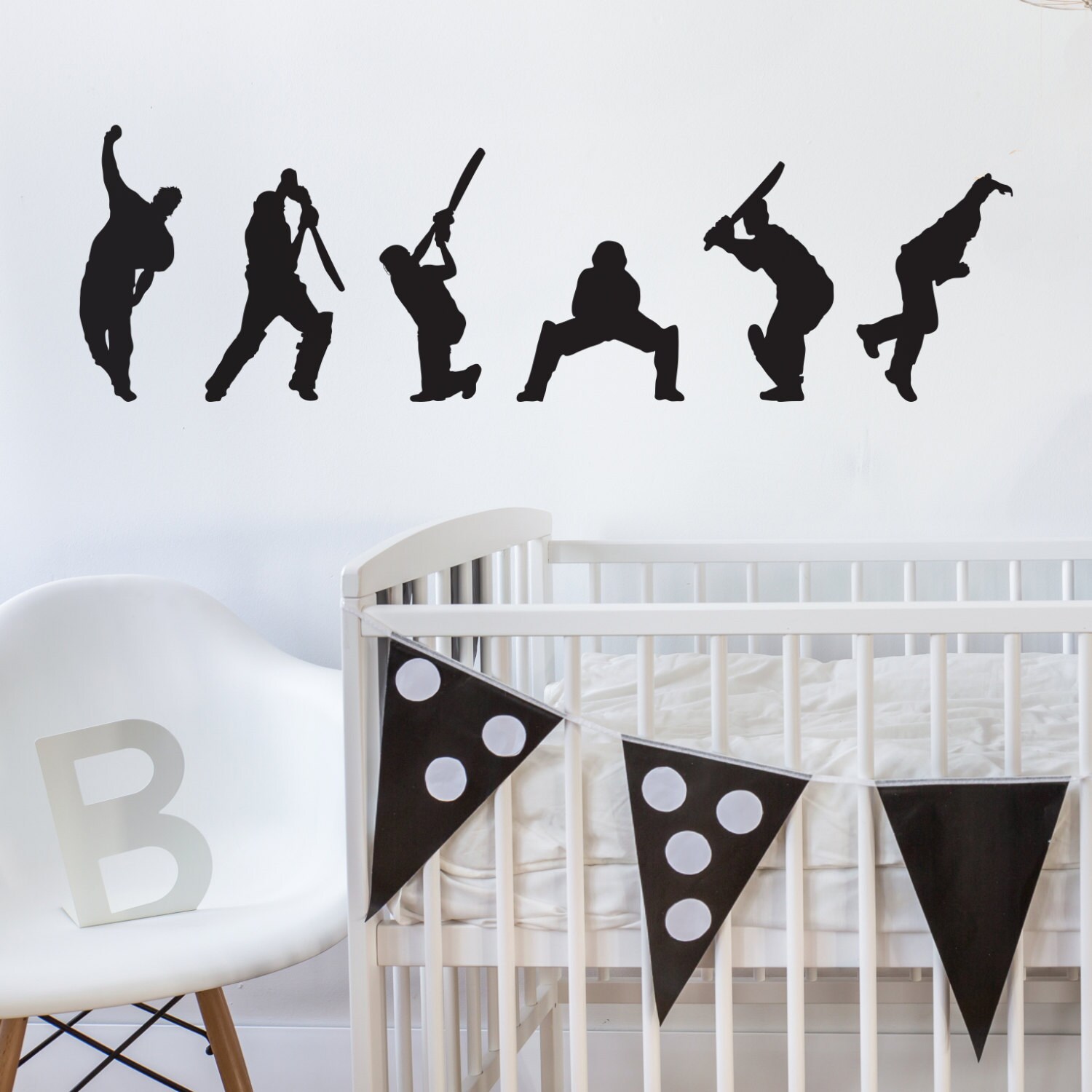 Cricket Test match County Wall Window Sticker Decal Any Colour and Size Cricket Test match County Wall Window Sticker Decal Any Colour and Size