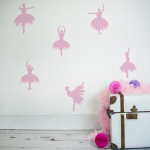 Wand Aufkleber Ballerinas-Wand Aufkleber-Schlafzimmer Wand Sticker-Ballerina Wand Aufkleber-Home Decor-Mädchen Schlafzimmer Aufkleber-Tänzer Aufkleber-Geschenk für Ballerinas