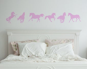 Horses Wall Art Stickers-Decals-Wall Stickers-Window Stickers-Furniture Stickers-Horses-Horse Lover&#39;s Decals-Child&#39;s Bedroom