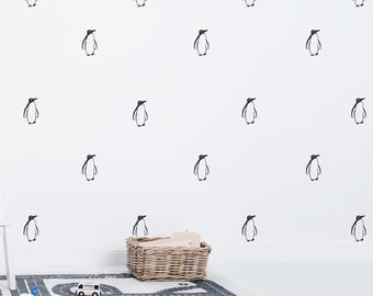 Pegatinas de pingüinos para pared - Decoración de pared - Arte de pared - Decoración del hogar - Decoración de pared - Infantil - Niños