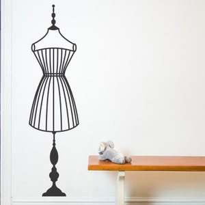 Mannequin Wandaufkleber - Aufkleber - Wandtattoo - Wandkunst - Wand Zitat - Home Decor - Wand-Dekor - Wandtattoos - Mannequin - Mode