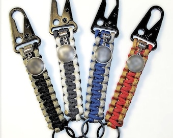 Military Colors Paracord Keychain