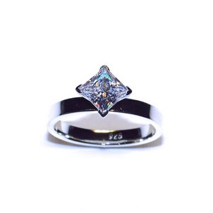 Princess Cut CZ Solitare Engagement Ring