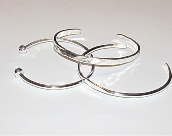 Bracciale a cuffo in argento Sterling