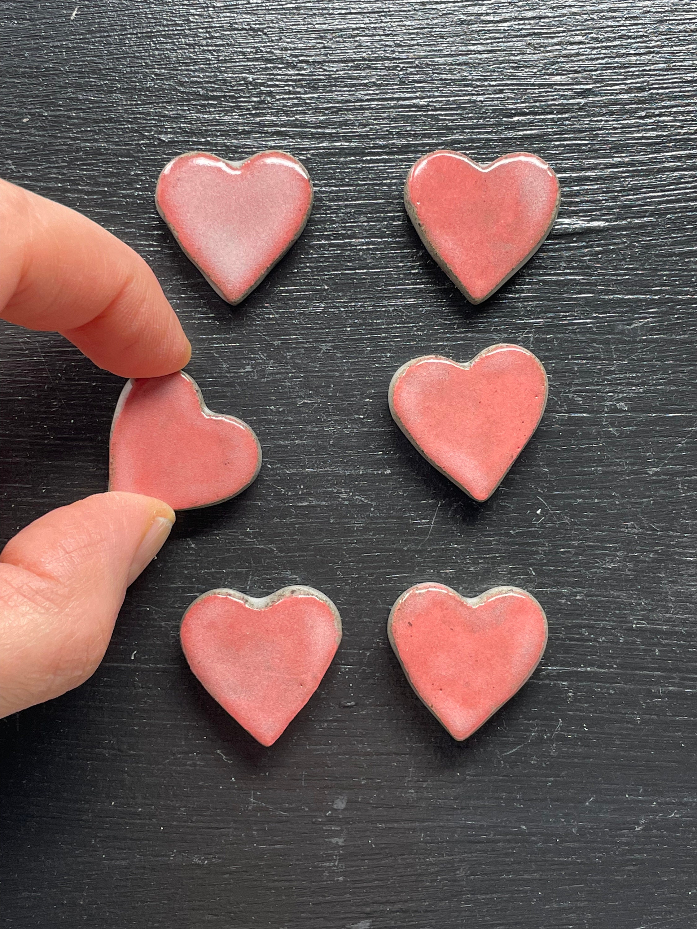2x2 Custom Printed Heart Shaped Magnets 20 Mil