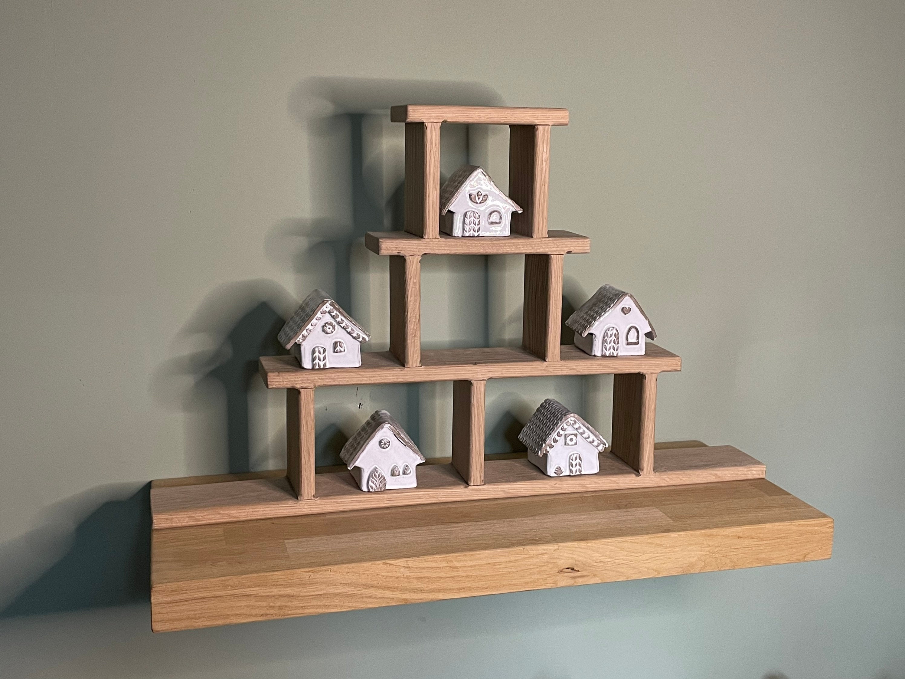 Small Oak Wooden Shelf for Decorative Accents and Ornaments / Etsy UK