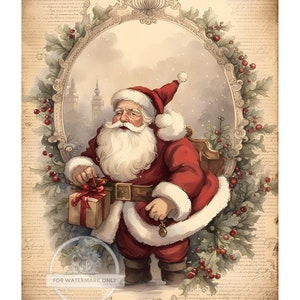 Carta di riso A4 "Caro Babbo Natale" - Scena natalizia
