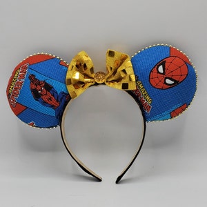 Spiderman Inspired Minnie/Mickey Mouse Ears